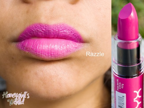 razzle nyx butter lipstick swatch