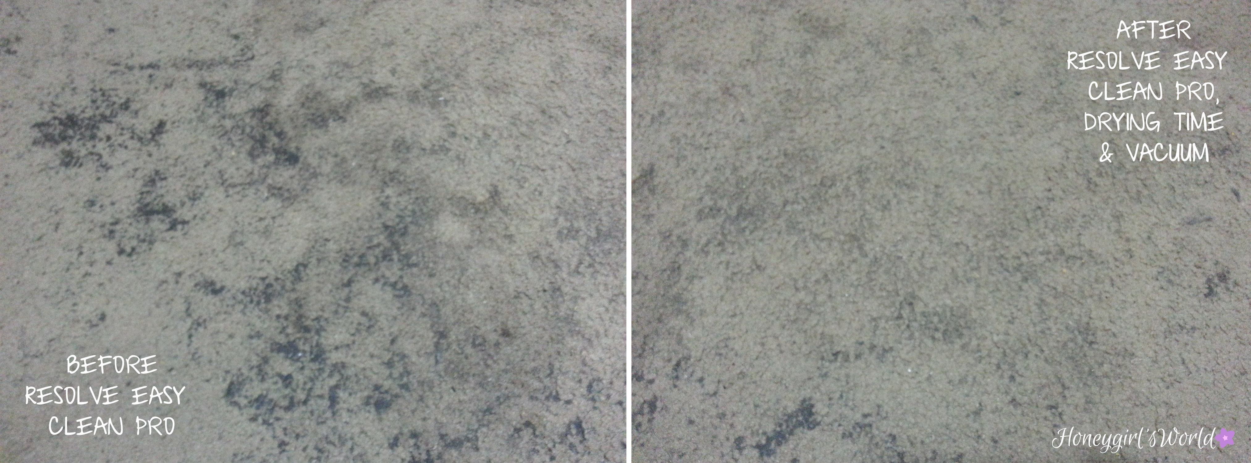 resolve carpet cleaner before and after