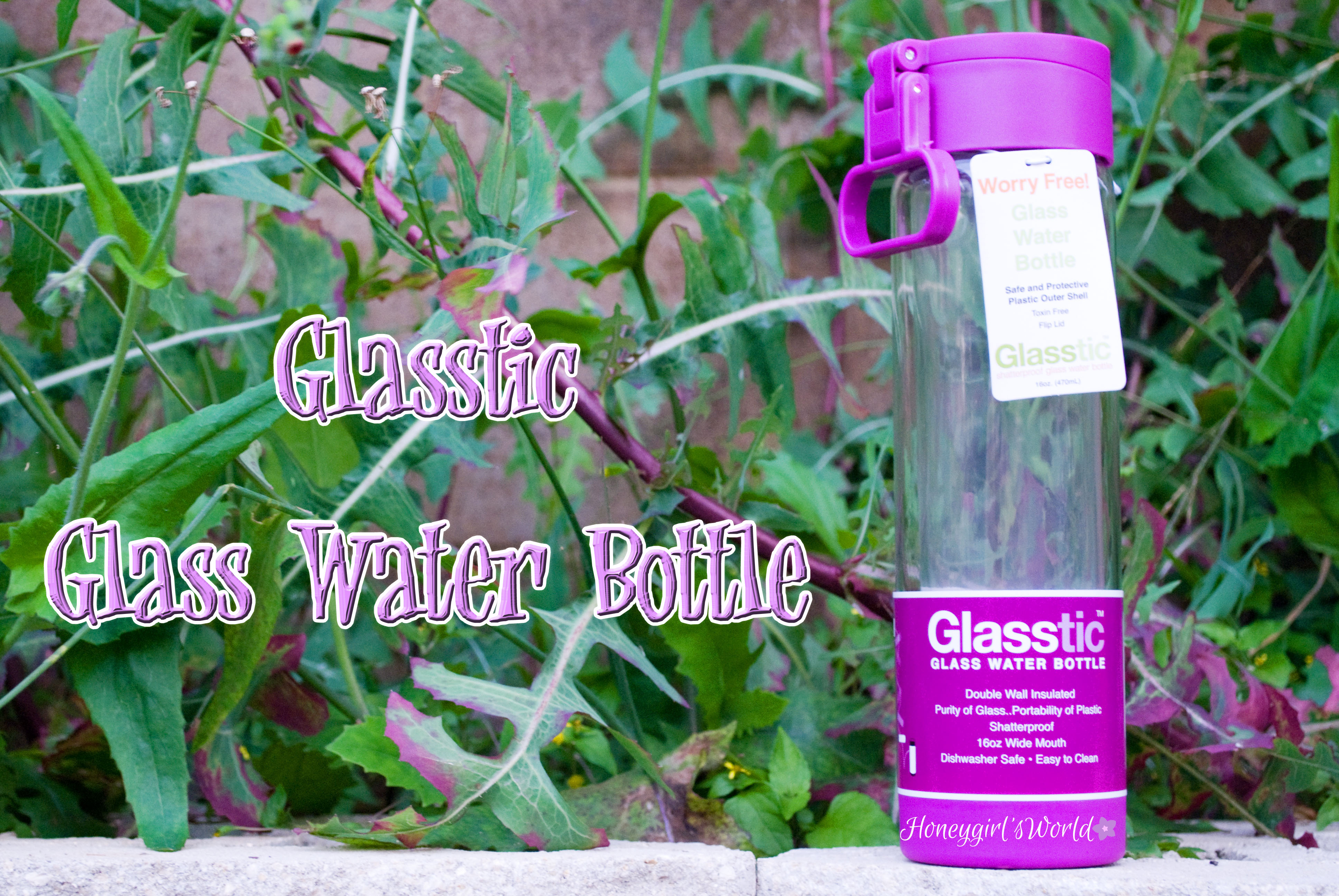 Glasstic Glass Water Bottle