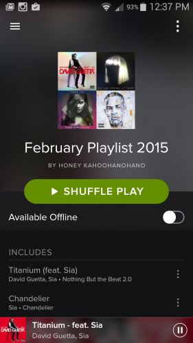 February Playlist 2015