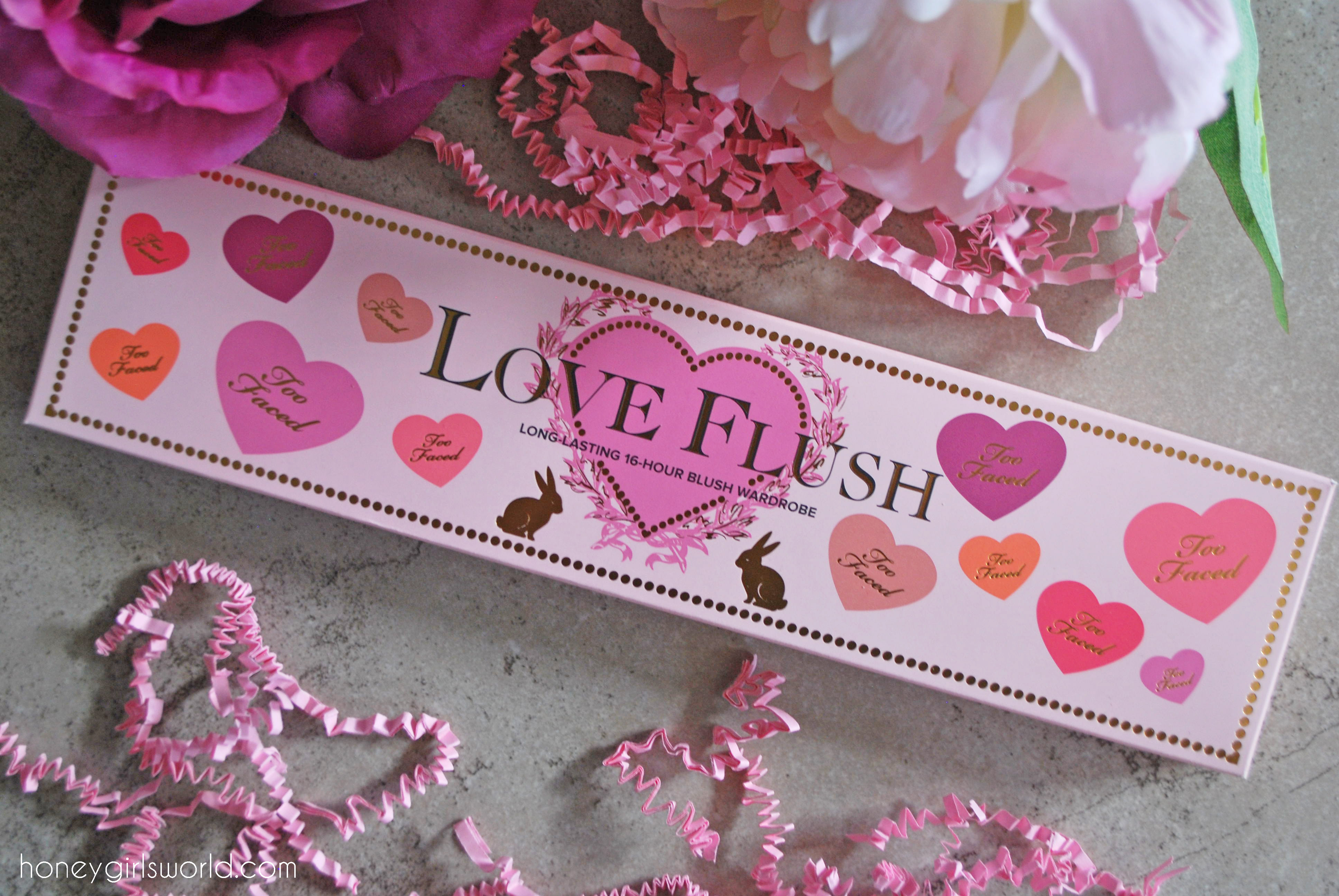 Too Faced Love Flush Blush, Too Faced Love Flush blush wardrobe, blush palette, swatches, review, too faced, cosmetics, makeup, blush, face products, cheeks, product review, beauty,