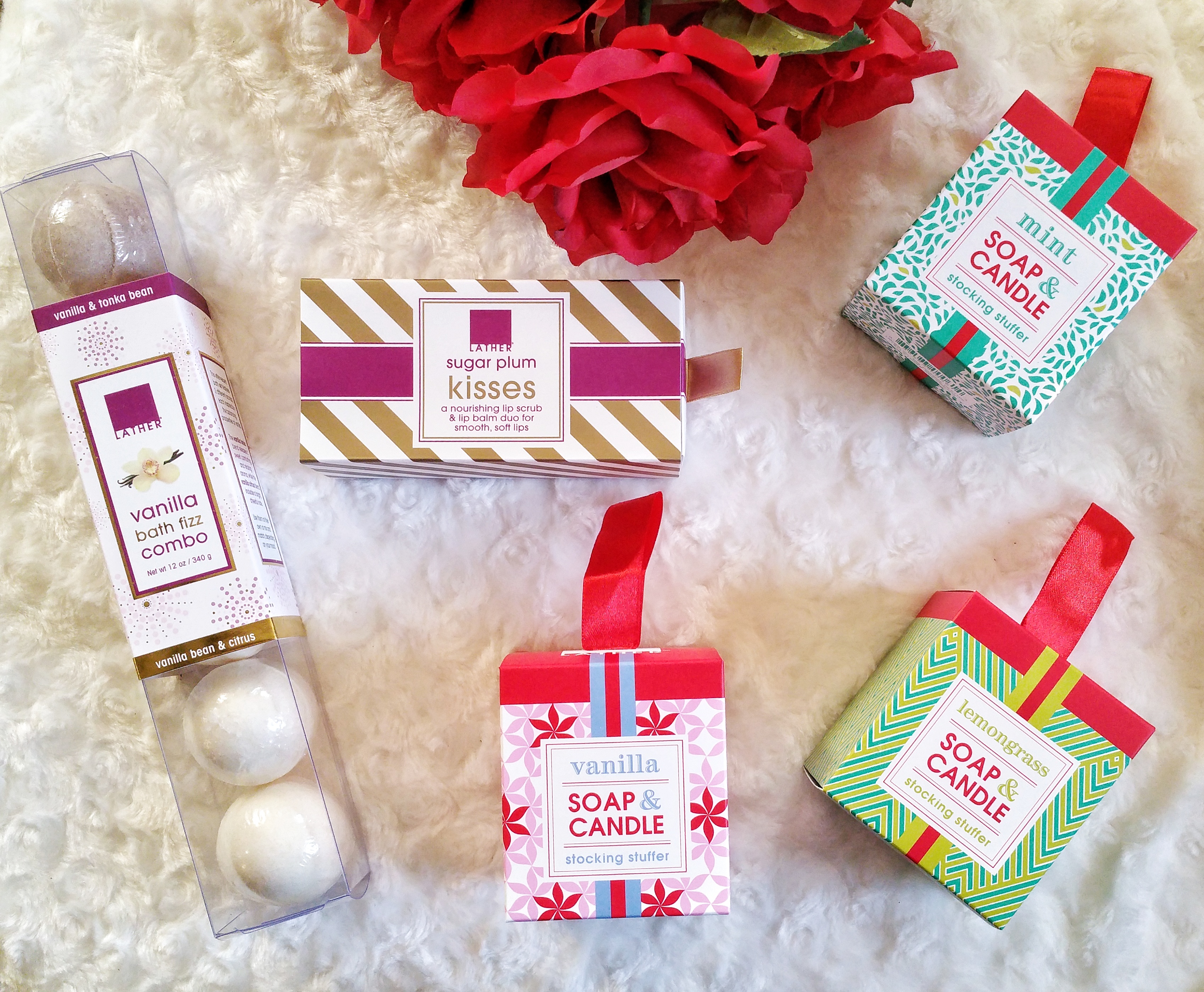 holiday gift guide, holiday gifts, skin care, body care, bath and body, holiday gifts for bath and body, soap, candle, lip balm, bath salts, bath care, 