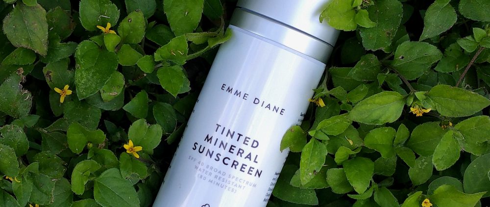 emme diane, tinted mineral spf, skin care, skincare, spf 40, tinted mineral spf 40, beauty, makeup, mattifying spf, sheer tint spf, tinted moisturizer, physical sunscreen, water resistant sunscreen, good for the ocean, non-comedogenic, silky finish, susncreen, sweat resistant,
